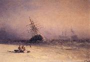 Ivan Aivazovsky Shipwreck on the Black Sea Spain oil painting artist
